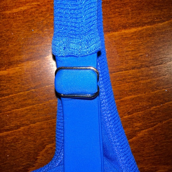 Blue ribbed bikini set - Picture 5 of 7